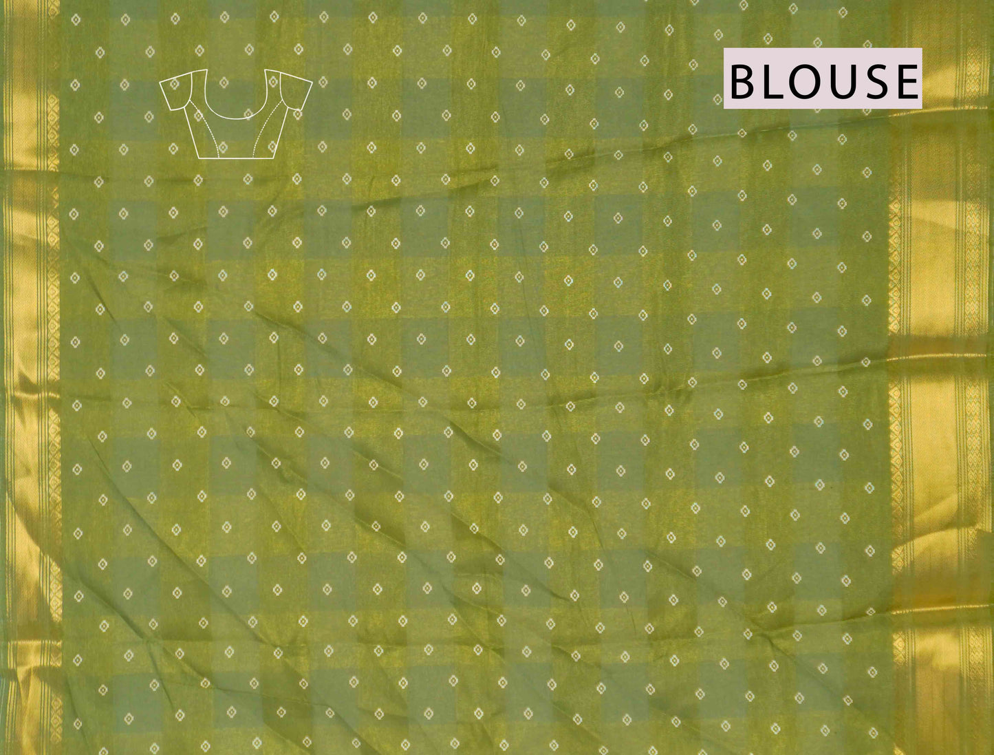 Parrot Green Chirpy Bird Digital Print Zari Border Fancy Cotton Saree
