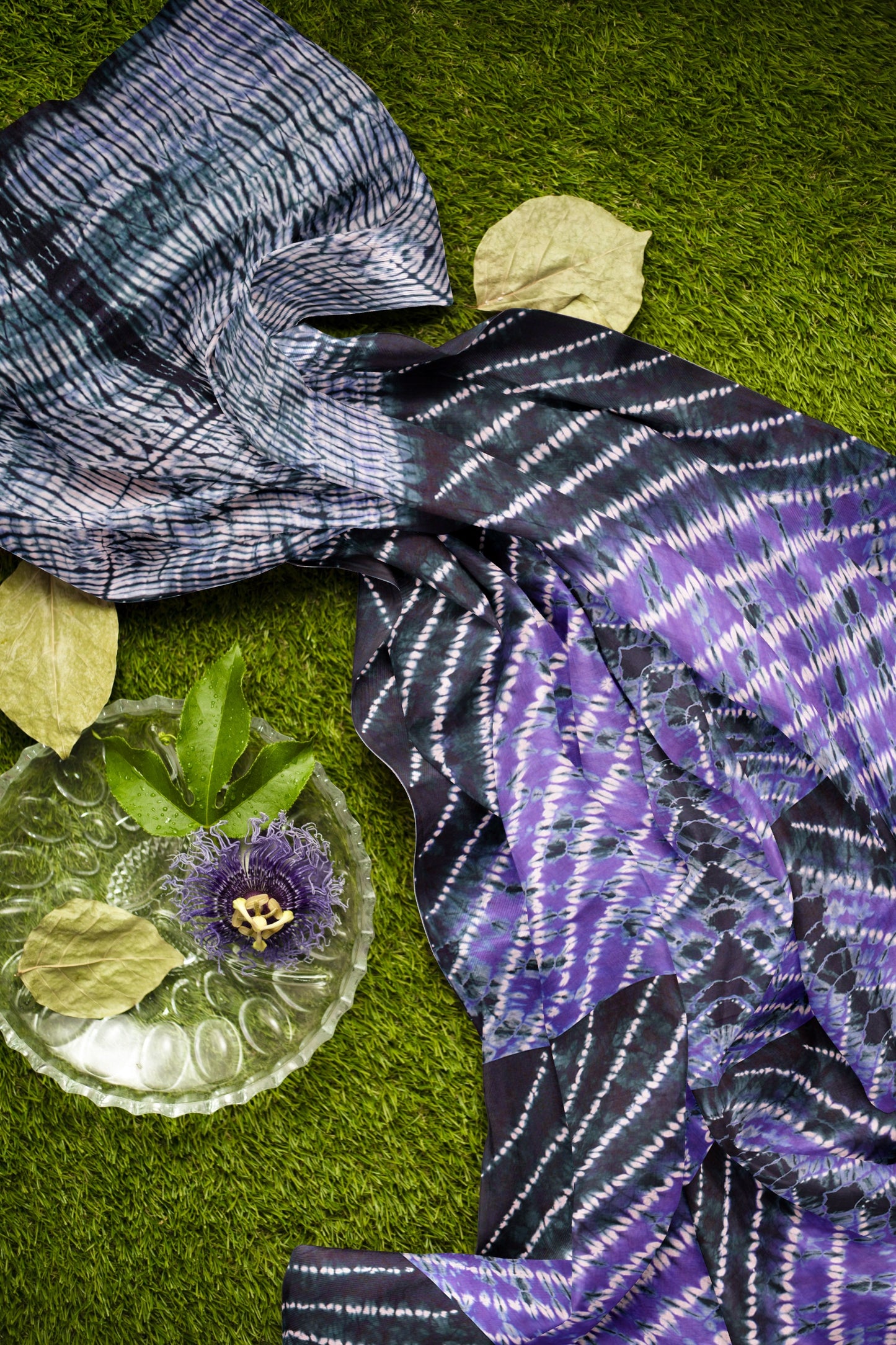 Violet Shibori Style Printed Jaipur Cotton Saree