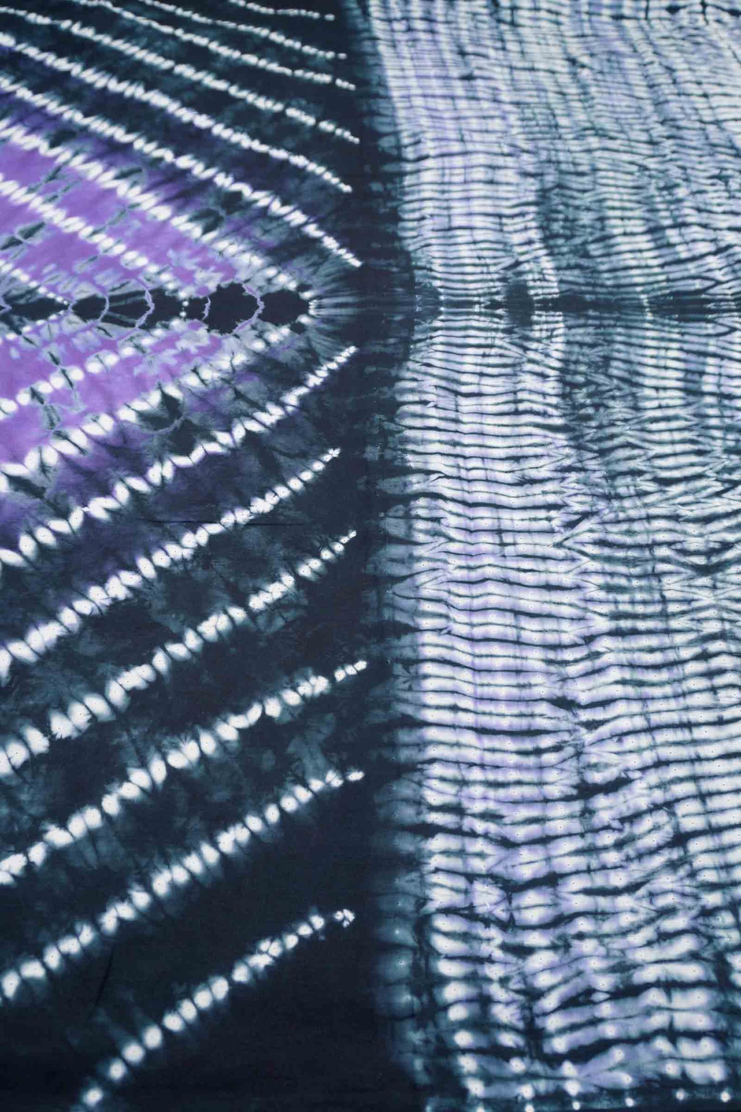 Violet Shibori Style Printed Jaipur Cotton Saree