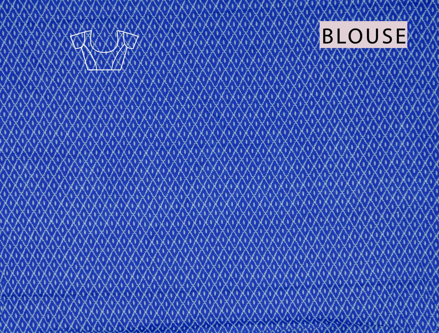 Blue Floral Butta Designs Print Jaipur Cotton Saree