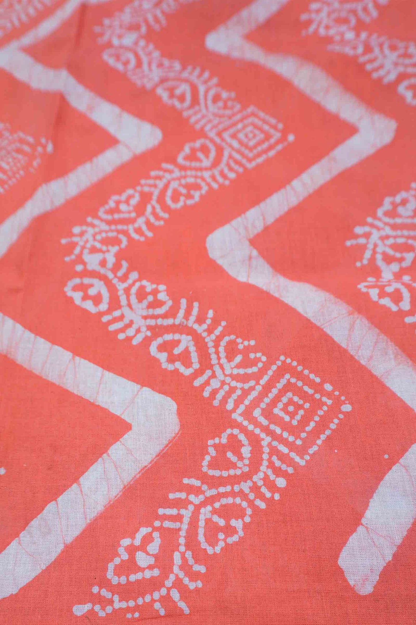 Pink Peach Pure Sungudi Cotton Temple Border Saree