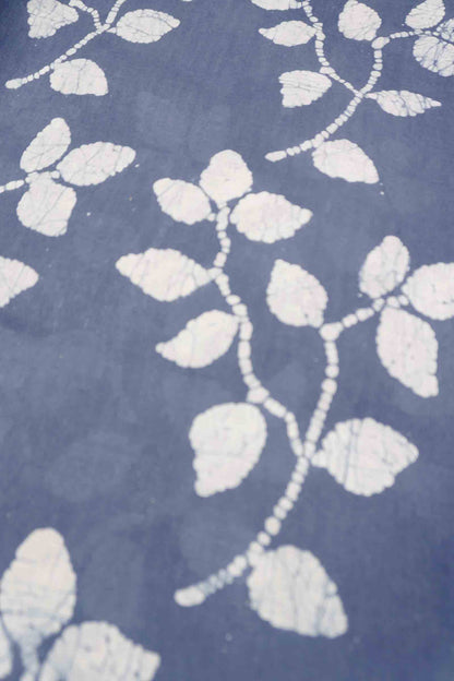 Grey Pure Sungudi Cotton Leaf Print Contrast Border Saree