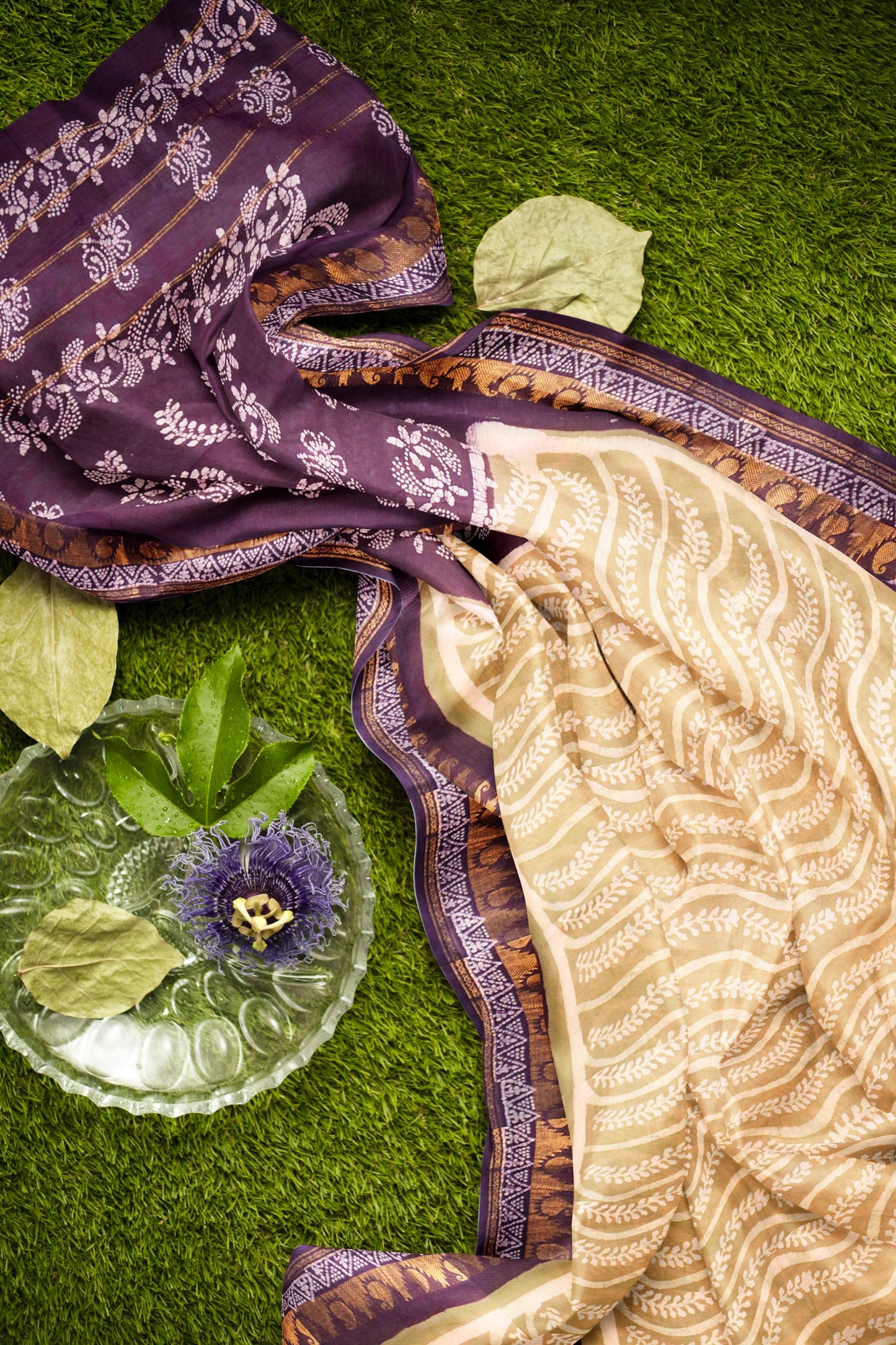 Sandal Pure Sungudi Cotton Contrast Border Saree