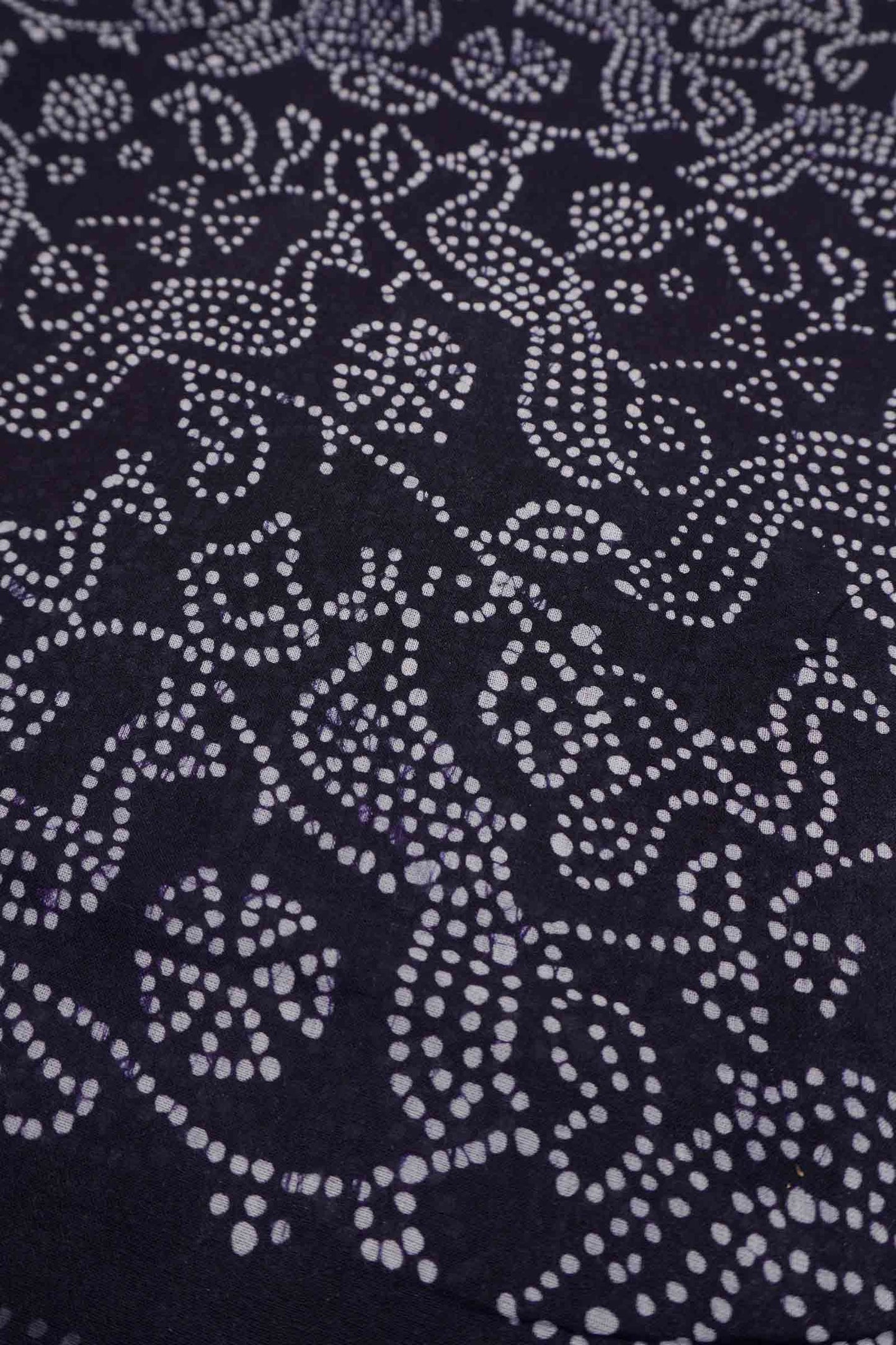Black Pure Sungudi Cotton Peacock Print Saree