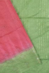 Pink Sequence Pallu Cotton Silk Dobby Saree