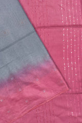 Grey Cotton Silk Dobby Saree