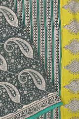 Grey Jaipur Cotton Print Saree